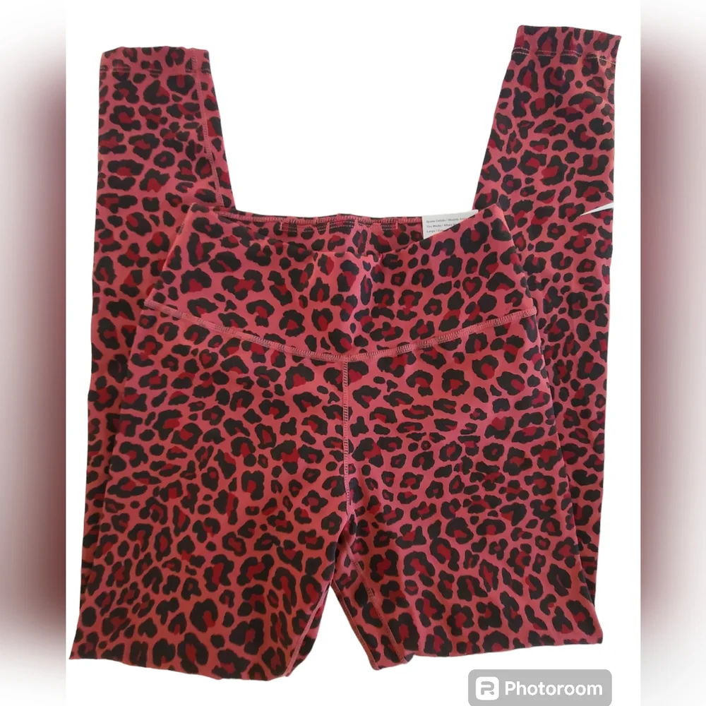 Nike One Sports Athletic Dri Fit Animal Leopard Print Leggings Women's Size XS